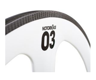 BLB Notorious 03 Full Carbon Voorwiel - Wit