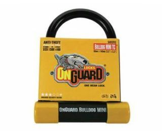 Onguard Bulldog Mini DT 8015 Bügelschloss mit Halterung und Schlaufenkabel - schwarz