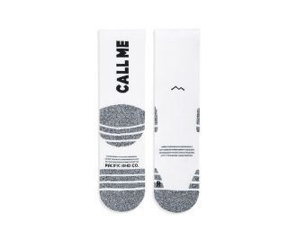 Pacific and Co. Call Me Socks - White