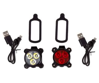 Eltin USB Fietslamp Kit - Zwart