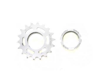 Fixed Sprocket 18t - White + Lockring