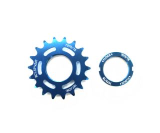 PoloandBike 18T Track Sprocket with Lockring - Blue