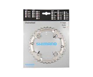 Corona Shimano Deore M532 9V 36D Argento