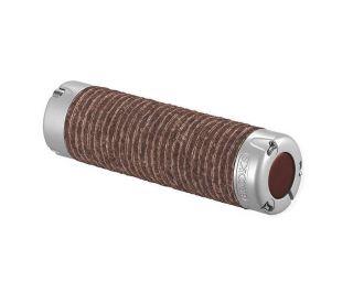 Brooks Leather Plump Handlebar Grips - Brown