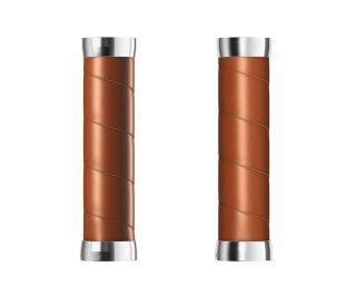 Brooks Slender Leather Handlebar Grips - Honey