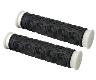 Eltin Rubber Mix Handlebar Grips - Black/White