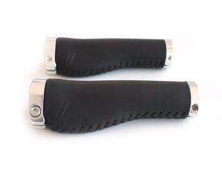 Schindelhauer Leather Ergo Handlebar Grips - Black