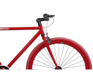 FabricBike Single Speed Bicycle - Red & White 2.0