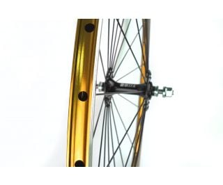 Origin8 Fixie Bike Front Wheel Gold ADZ (Radial spoke pattern)