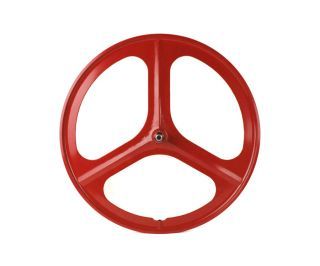 Navigate Tri Spoke Front Fixie Wheel - Red