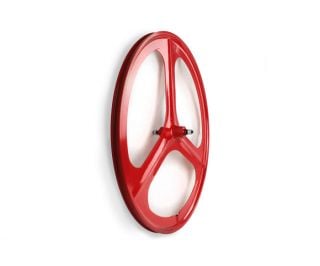 Navigate Tri Spoke Front Fixie Wheel - Red