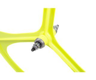 Teny Rim Tri Spoke Fixie Front Wheel - Yellow