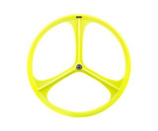 Teny Rim Tri Spoke Fixie Front Wheel - Yellow