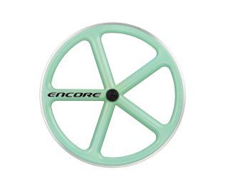 Encore 700C 5 Spoke Vorderrad - Celeste - Carbongewebe