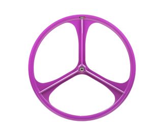 Teny Rim Tri Spoke Fixie Front Wheel - Purple