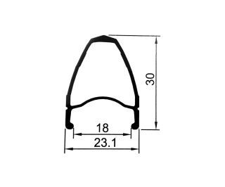 Ruota Posteriore 700c (ETRTO 622x18) DPX Cassette 11V Shimano