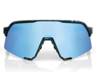 Occhiali 100% S3 Black Holographic - Lenti specchiate blu