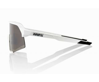 100% S3 White Glasses - Silver Mirror Lens