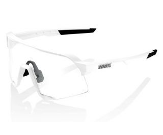 100% S3 White Glasses - Silver Mirror Lens