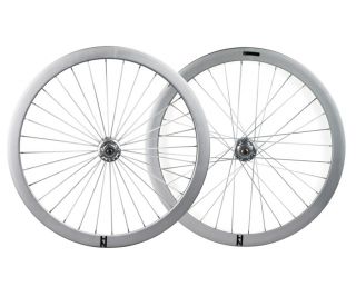 Paire de Roues Fixie H+Son Formation Face Argent