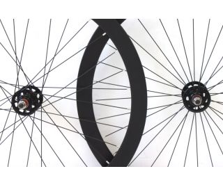 Paire de Roues Fixie H+Son Formation Face Noir