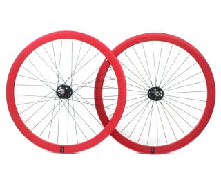 Juego Ruedas Fixie H Plus Son Formation Face Roja