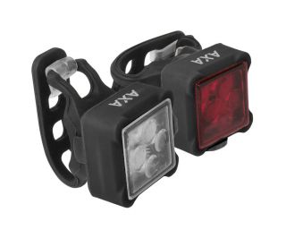 Set de luces AXA Niteline 44 Pila Negro