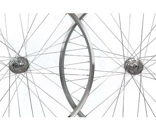 Mach1 CFX CNC Fixie Wheelset - Silver