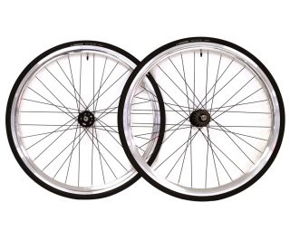 Santafixie 30mm Wheelset + Inner Tubes + Tyres - Silver/Black