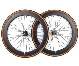 Santafixie 60mm Wheelset + Inner Tubes + Tires - Black Classic