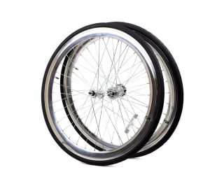 Paire de Roues + Pneus 30mm 6KU Argent