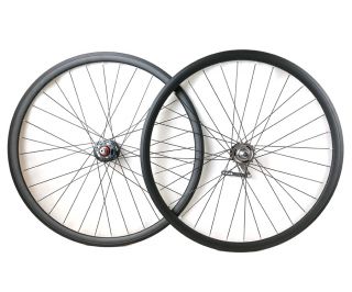 Terugtraprem SantaFixie 30mm Wielset - Zwart