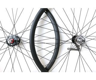 Santafixie 30mm Laufradsatz mit Rücktritt - Schwarz