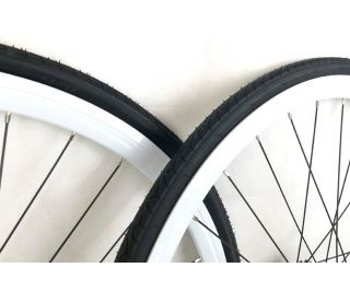Santafixie 30mm Wheelset + Inner Tubes + Tyres - White
