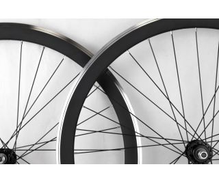 Paire de Roues Fixie FK 40mm CNC Noir