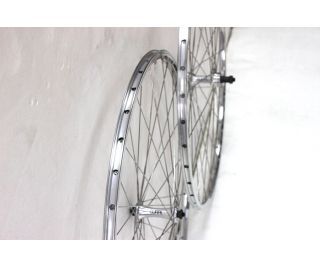 Gurpil Excel 700c Wheelset Thread-on Freewheel Quick Release - Silver