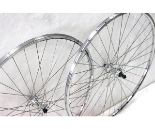 Gurpil Excel 700c Wheelset Thread-on Freewheel Quick Release - Silver