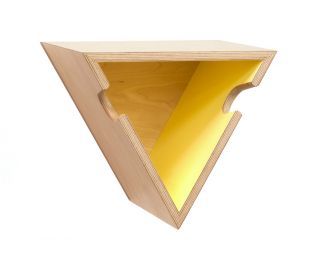 FustaFu Delta Wood Wall Mount - Yellow