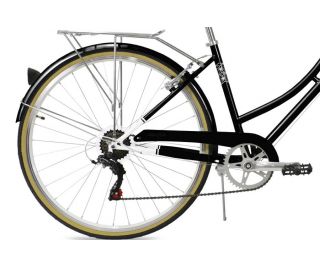 FabricBike Step-City 7-speed cykel - sort