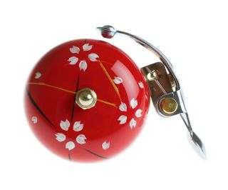 Crane Hand Painted Bell Red Spring