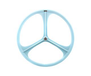 Teny Rim Tri Spoke Fixie Rear Wheel - Sky Blue