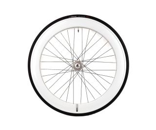 Roue Arrière Santafixie 60mm + Chambre à air + Pneu Blanc