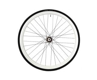 Roue Arrière Santafixie 30mm + Chambre à air + Pneu Blanc