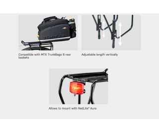 Topeak Uni Explorer Adjustable Non-Disc Rear Rack - Black