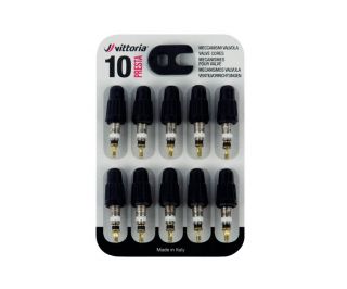 Válvula Vittoria Presta 10Pcs Negro