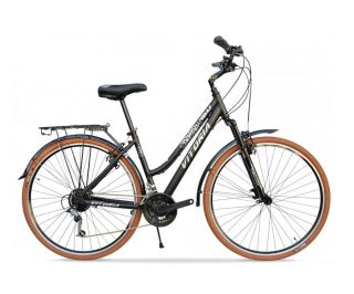 Vitoria City Bike 7-Versnellingen Stadsfiets - Zwart