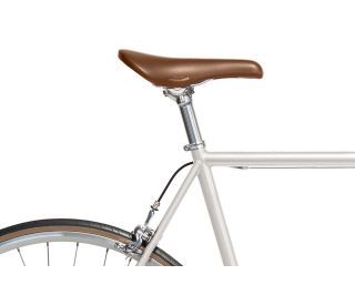 Jitensha Tokyo Fixie & Single-speed cykel - Hvid / Alu / Kamel