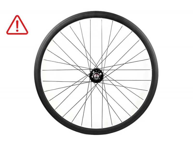 OUTLET Santafixie 30mm Fixie Bike Rear Wheel Black With Scratch