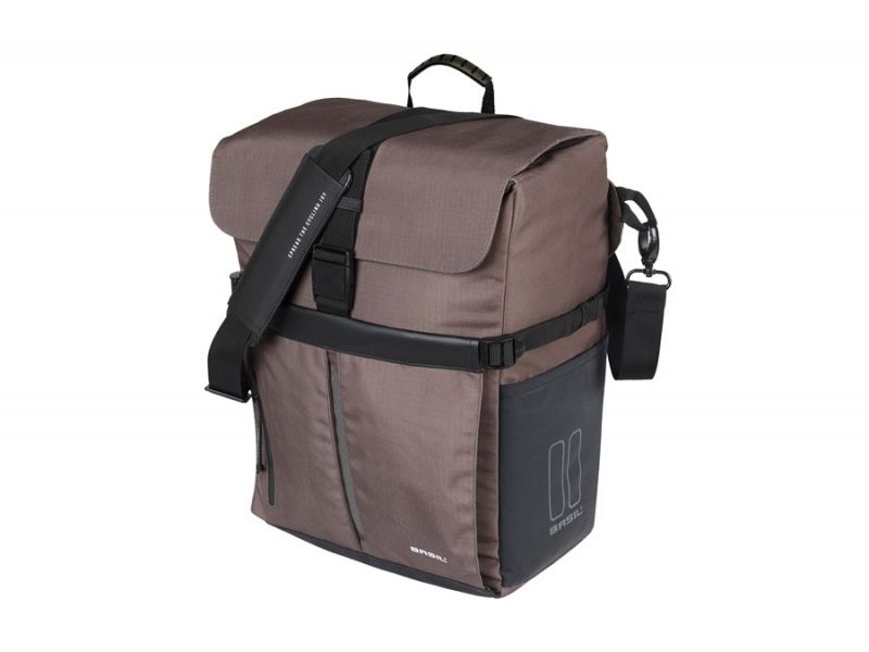 Sacoche Basil Move MIK Hooks 15L marron pour vélo en ligne