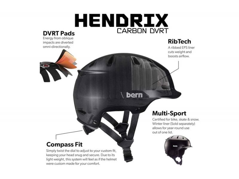 Bern Hendrix Helmet Carbon DVRT for your bike